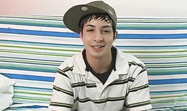 Ultra-Adorable highly first-ever-timer Brice Summers strokes off and shoots a load solo