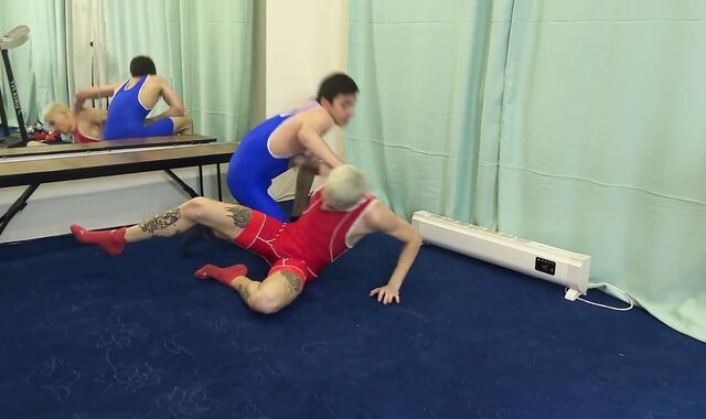 Youthful men were engaged in wrestling, but got sexually aroused and began to bang
