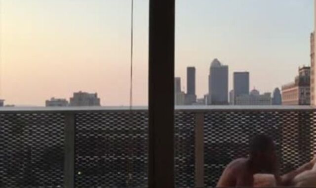 unprotected drill On Balcony