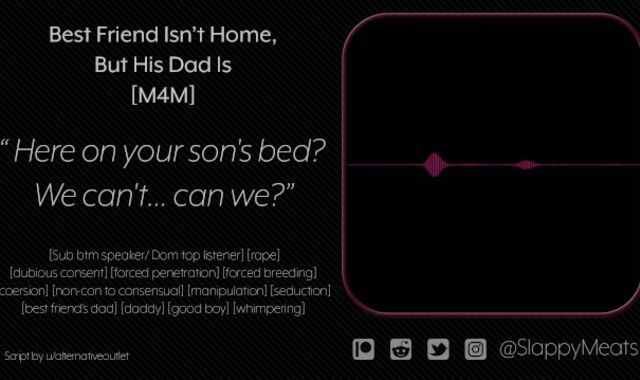 [M4M] Fuckbuddy Best Pal isn't Home, but His Father Is [Audio]