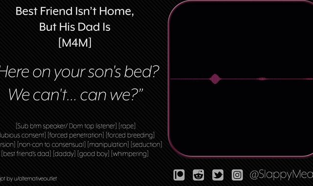 [M4M] Fuckbuddy Best Pal isn't Home, but His Father Is [Audio]