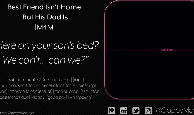 [M4M] Fuckbuddy Best Pal isn't Home, but His Father Is [Audio]