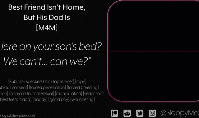 [M4M] Fuckbuddy Best Pal isn't Home, but His Father Is [Audio]