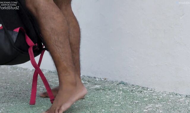 [WorldStudZ] Mexican beefcake concluded his workout fapped and edged in an deserted palace