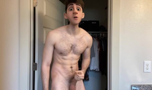 Teenager Stud Faps his Large Pipe