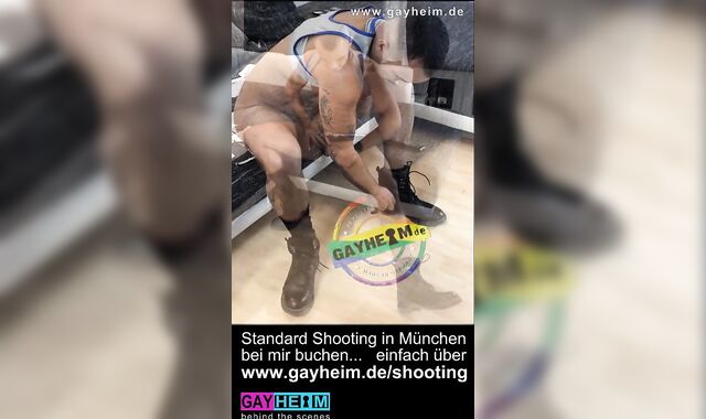 mexican school dame from berlin in boots at the german gayheim casting audition