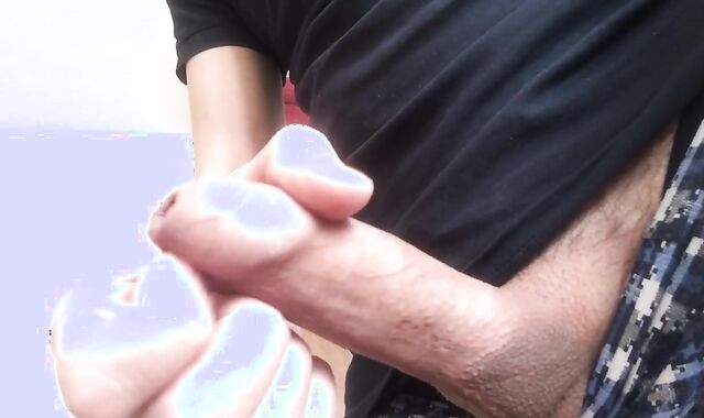 Jerked off monster lollipop double jizm drain river