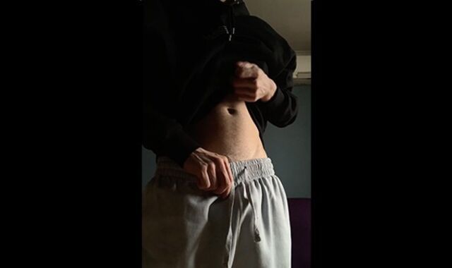 College Homie Wanks off his Monster Chisel and Cums a Pile! uncut spunk-pump and massive cum