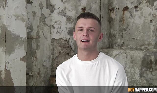 Young lad Jakwy Combe tormented on pipe with forceps