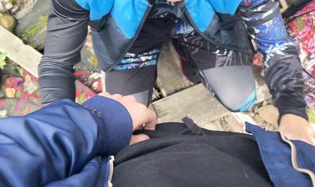 In an abandoned palace, he finished in the arse with a boy from the sports field