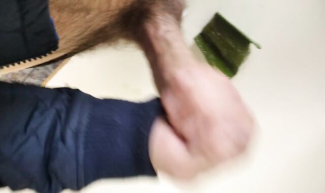 Ginormous Furry Stud Pink Cigar Is Kneaded With Aloe Vera Until He Finishes Off