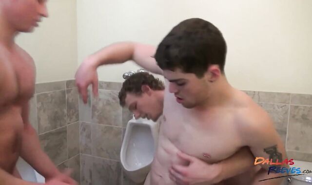 man unprotected banged By two