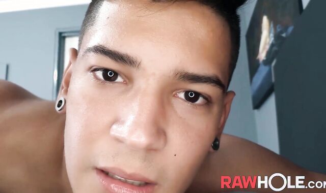 RAWHOLE Latino Jock El Diablo Teases His Humungous Spunk-Pump Solo