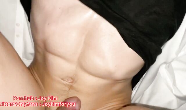 Smashing asian twink rubber-free-for-all after work (in uniform)