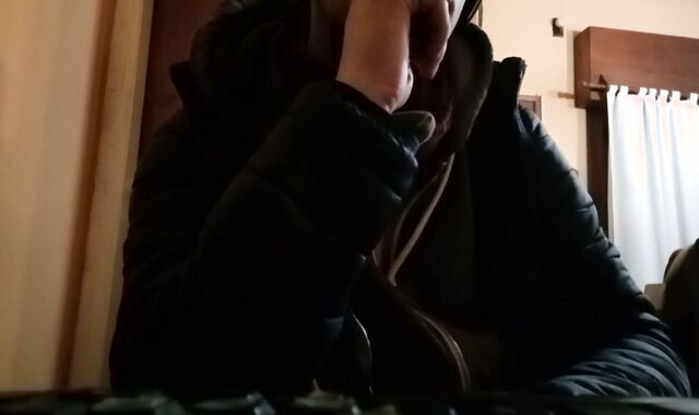 Latino Voyeur with His Clothes Gets Excited