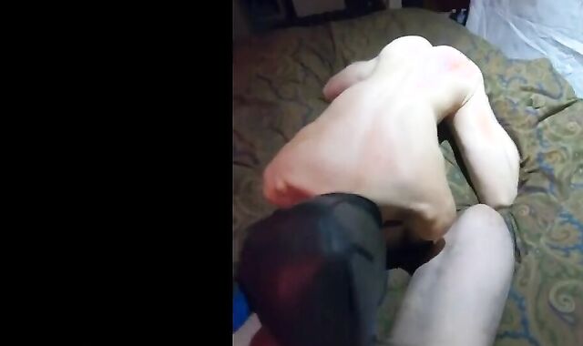 alpha father pup uses a youngster marionette pup