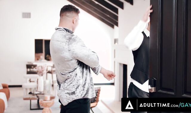 ADULT TIME - Male Stripper Lucca Mazz Creampies The Straight Groom-To-Be At His Own Bachelor Party!