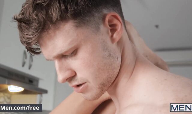 Studs - Brent North Is Well-Well-Prepped To Get His Ass-Hole & Gullet Romped By Alex Montenegro & Finn Harding