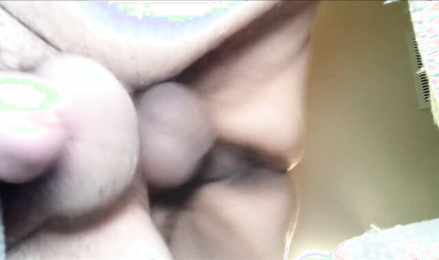 Gigantic dark-hued plums slapping and squirting wet. Some cum squirts out in the end.