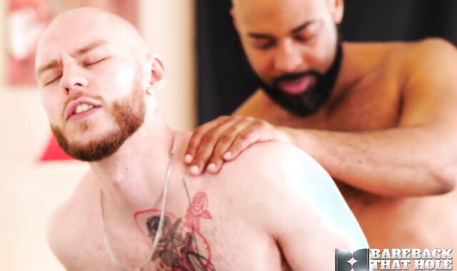 BAREBACKTHATHOLE Dark-Hued Otter Ray Diesel Barebacks Orson Deane