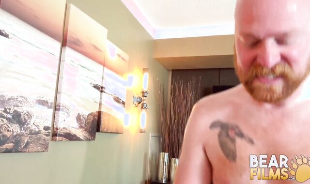 BEARFILMS Tattooed Grizzly Marc Angelo Bred Moist By Logan Stanley