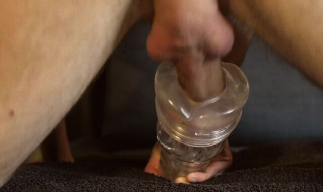 Homo-For-Pay dude - Enormous Fuck-Stick - Fleshlight - Bellowing - Jizm Shot