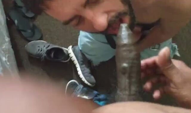 Worshipping My Neighbor Drinking His Pee And Getting Pummeled