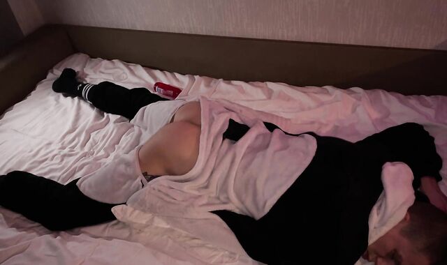 Porked stepbrother with a phat man meat very hard and cum