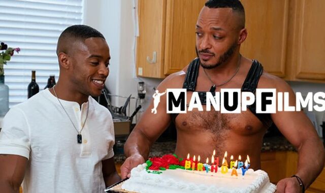 BIG BLACK COCK Bootie idolize and bday tear up at ManUpFilms