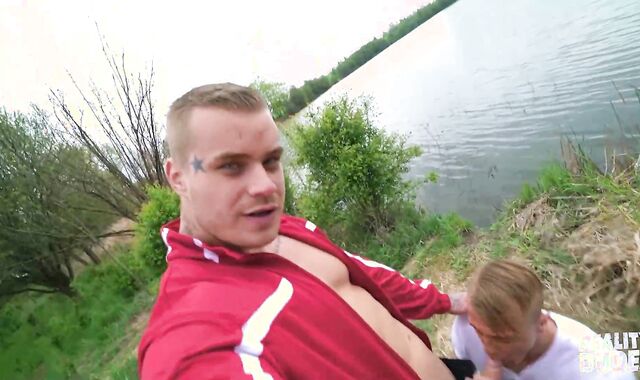 Reality Men - Insane Wolves Ryan Cell & Leon Take Their Opportunity For Some Lakefront Deepthroat & Boink