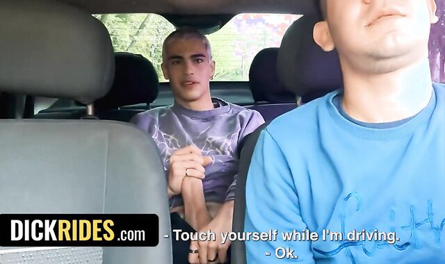 Uber-Cute Blonde Fellow Edipo Rey Jerks Insatiable Driver Leo Blue's Man Sausage In The Taxi Total Video - Manhood Rides