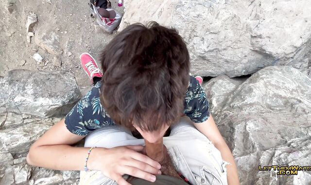 LetThemWatch Steaming Twunk Jay Magnus Moist Juven Romped WaterFALL Public oral pulverize Nearly Caught!