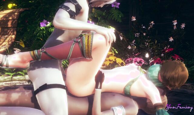 Zelda Yaoi Femboy - Attach Double foray 3 Way (uncensored)