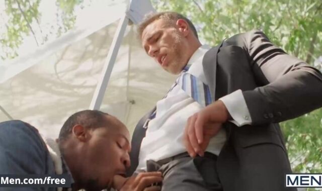 Dudes - Mayor Alex Mecum Gets His Yam-Sized Man-Meat Privately Deepthroated By Nice Fellow Trent King In Public