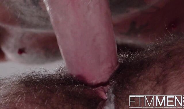 Super-Steamy Male Dude With Labia Gets Torn Up Rigid & Wet By Tatted Bear