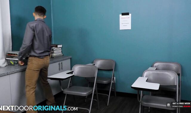 Inked School Jock Spin Plumbs Wolf Schoolteacher - Isaac Parker, Andrew Miller - NextDoorStudios