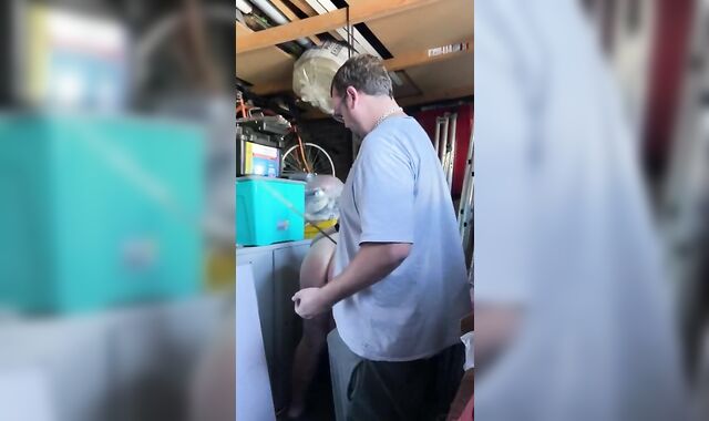 Left the bf strapped up in the garage...