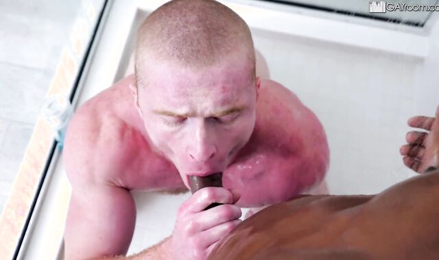 ShowerBait Intense Bi-Curious-Racial Shower Fuck With Brody Fox