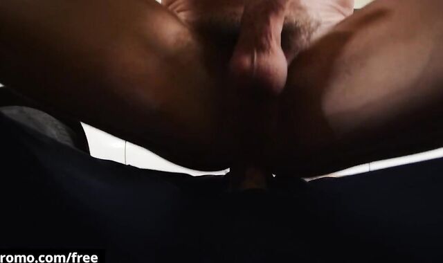 BROMO - Bo Sinn Lays Down Skyy Knox & Fucks Him In Missionary Until He Finishes With A Inward Orgasm