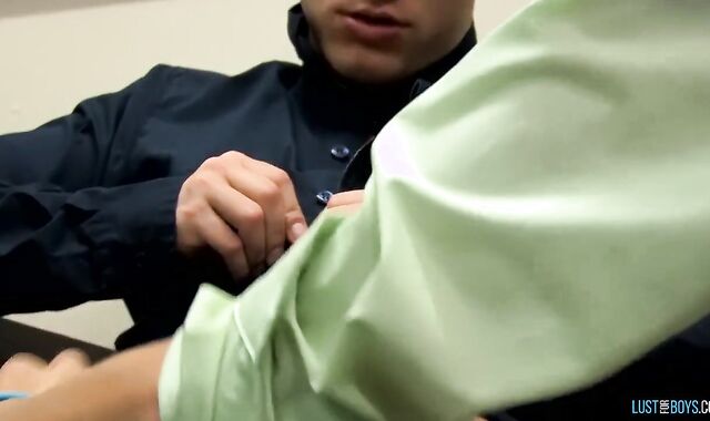 Teenager amateurs Dylan Chambers and Tyler Andrews bum pulverize