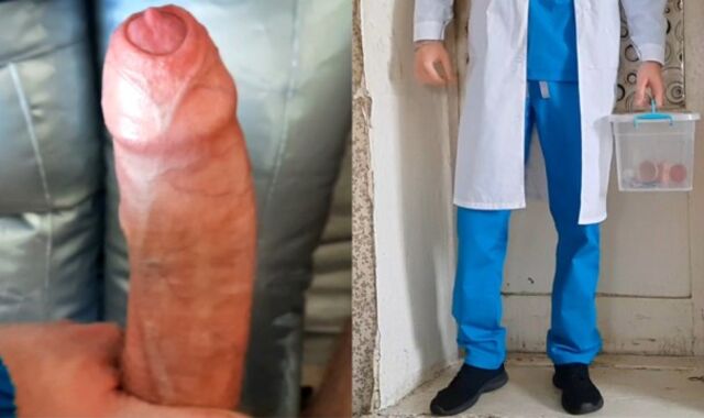 A DOCTOR pounded a PATIENT at home and finished on him two whole times