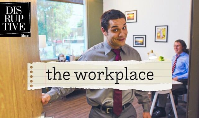 Clumsy Hunk Eventually Bangs Manager At Work - The Office Homo Parody - Ruinous