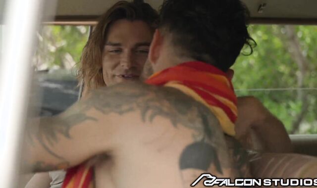 FalconStudios - Mega Super Hot Hunk Barebacks Long Haired Jock After Surfing