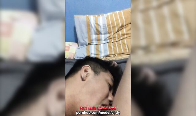 Deep Sucking, Riding on, and Getting Poked by my Buddy's Jizz-Shotgun!