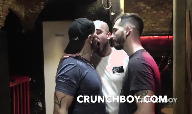 sans a rubber threeomse plow-a-thon with Ricky ROCK STIFF Max FENDEZ and Jess ROYAN