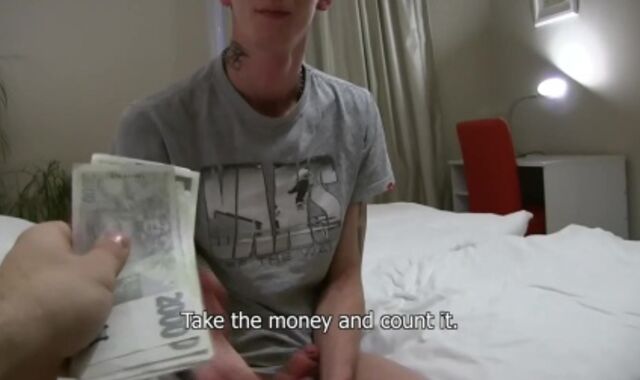 that stud acceded to lose his anal invasion virginity for money