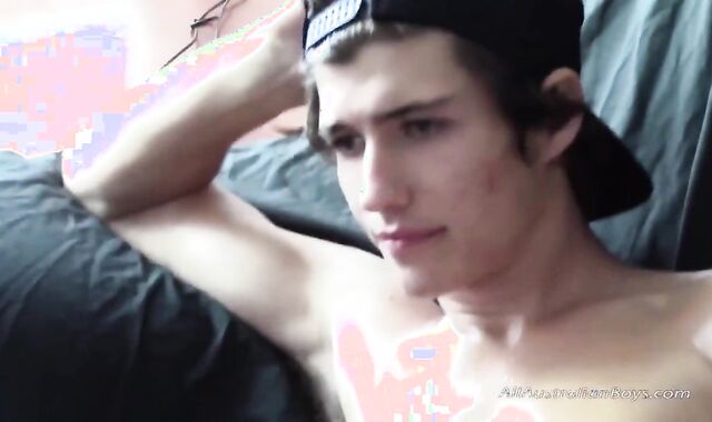 youthful Gay-For-Pay Aussie lad specie For Show