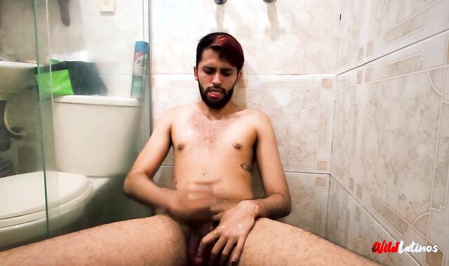 Latino Ravaging A Condom Made Fake Beaver, two Cum Geysers, Pumping Out Piss All Over Myself, Spunk Play.