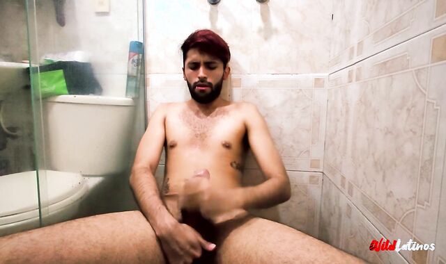 Latino Ravaging A Condom Made Fake Beaver, two Cum Geysers, Pumping Out Piss All Over Myself, Spunk Play.