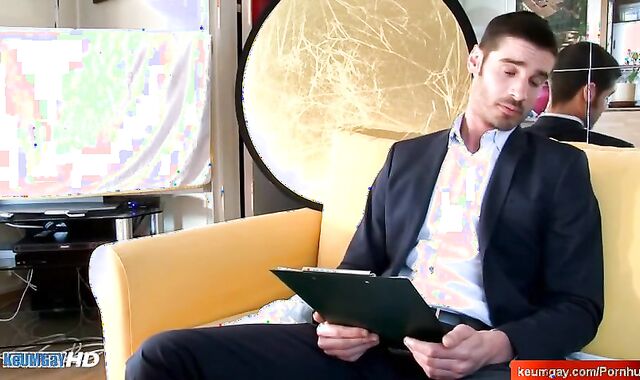 Heterosexual dude serviced in homo pornography in spite of him.